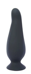 Чёрная анальная пробка PLAY CANDI BIG TIME MEDIUM BLACK - 12,5 см.