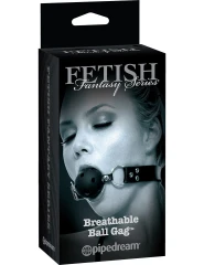 Чёрный кляп с дырочками Breathable Ball Gag