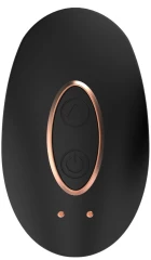 Чёрный клиторальный стимулятор Precious - 6,4 см.